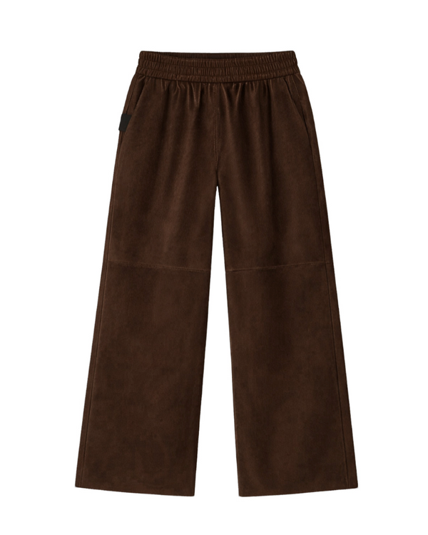 Grenn Pilot Olympia Wide Leather Pants | Chocolate – Well Heeled