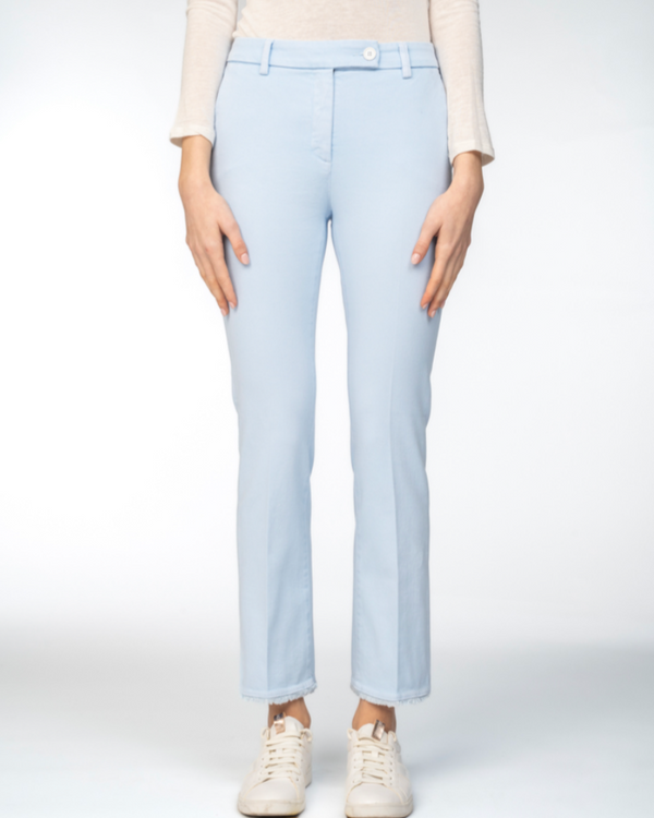 Pants w/Raw Hem | Perla