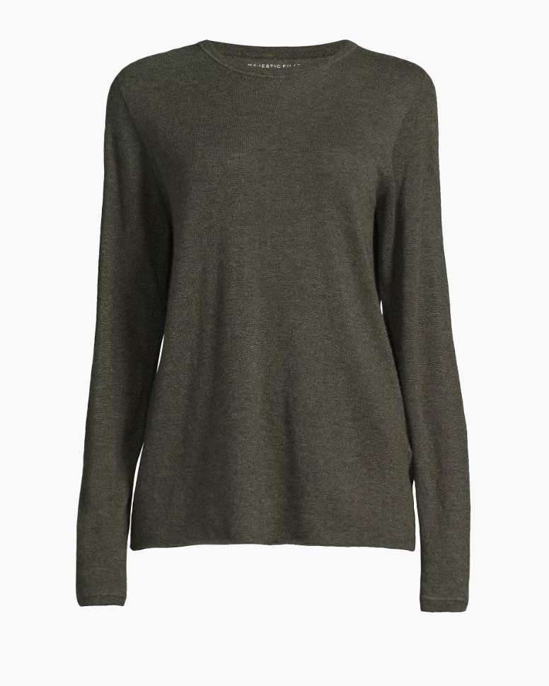 Cashmere LS Crew | Army