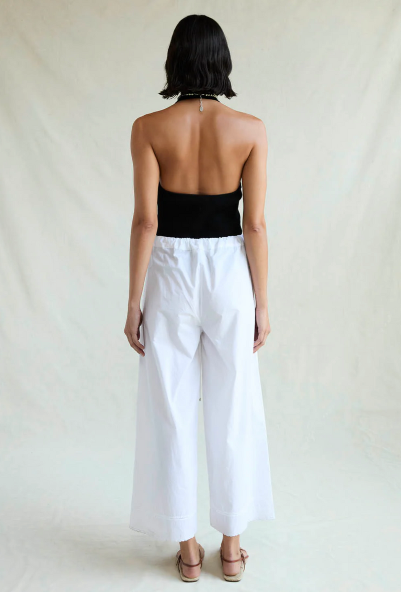 Ramona Poplin Pant | White