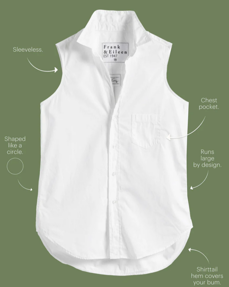 Fiona Woven Button-Up | White