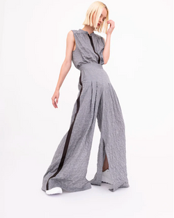 Braxton Wide Leg Pant | Stone