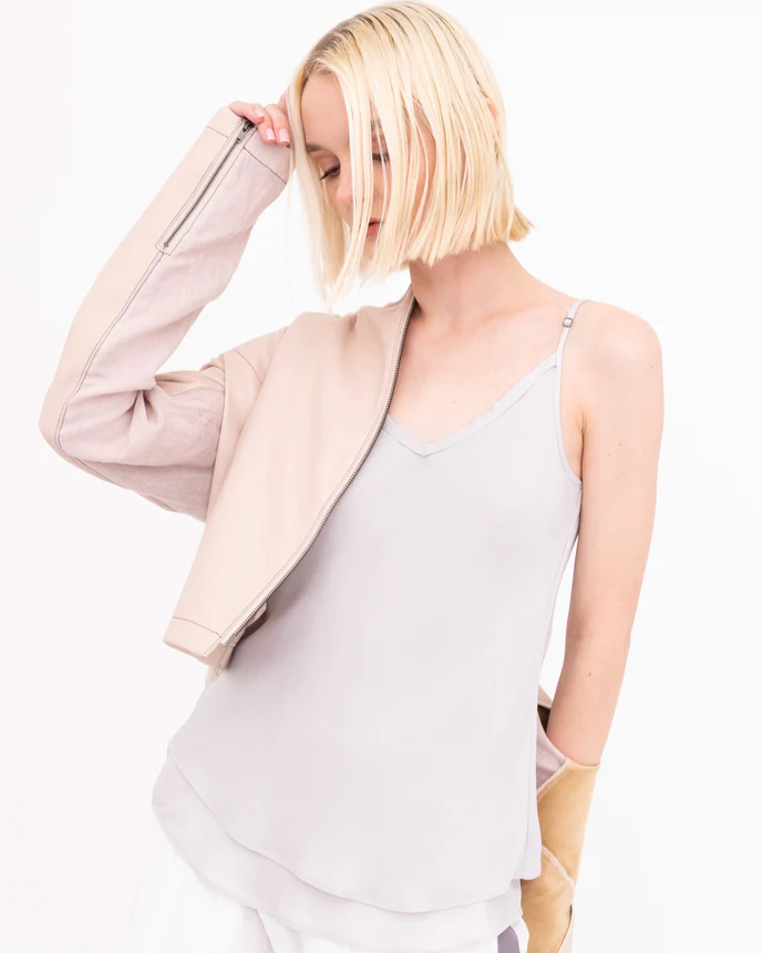 Belle Double Layer Cami | Mauve