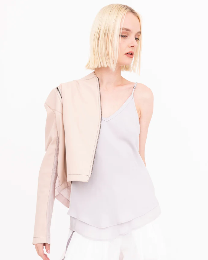Belle Double Layer Cami | Mauve