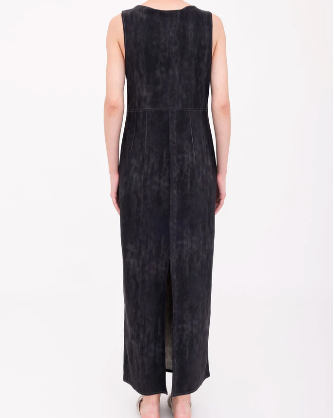 Bergenia Scuba Tank Long Dress | Black