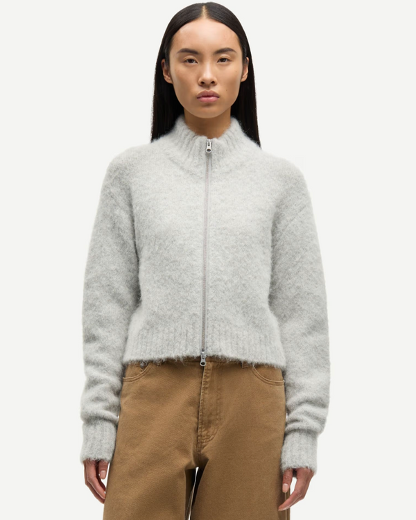 Sajeanne Cardigan | Light Grey Mel