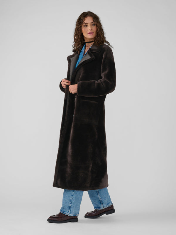 Whitney Maxi Coat | Espresso