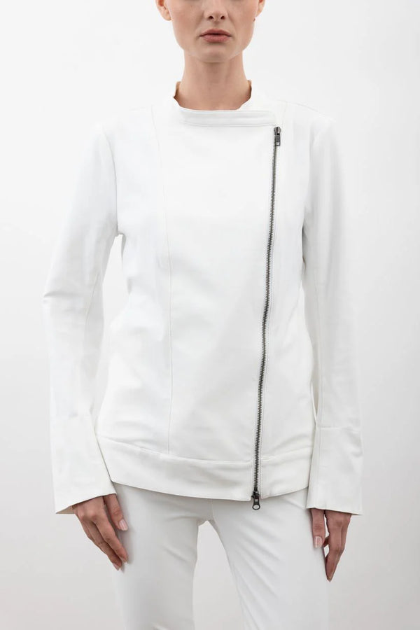 Veracruz Moto Jacket | White