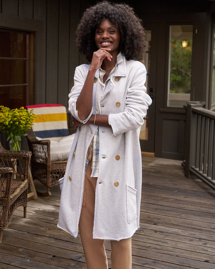 Tipperary Trench Coat | Grey Melange – Well Heeled