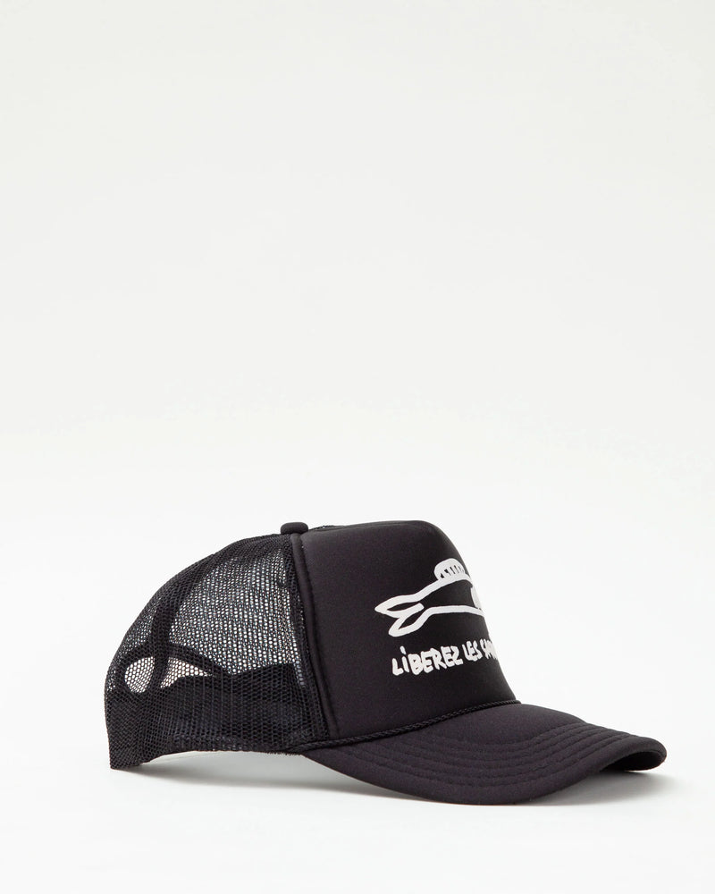 Black Liberez Les Sardines Trucker Hat