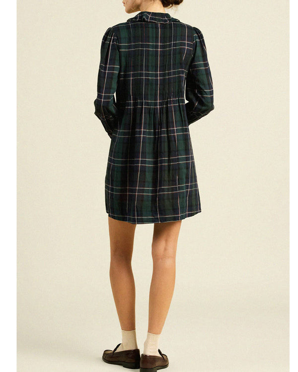 Olive Dress | Windsor Plaid