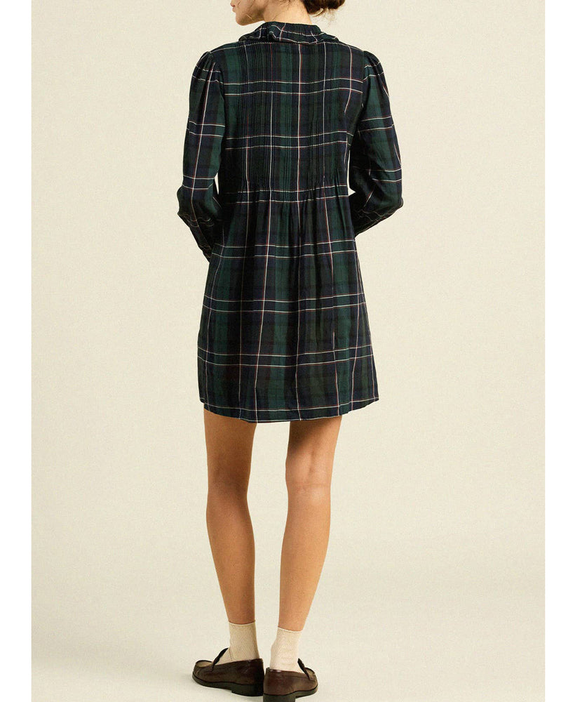 Olive Dress | Windsor Plaid