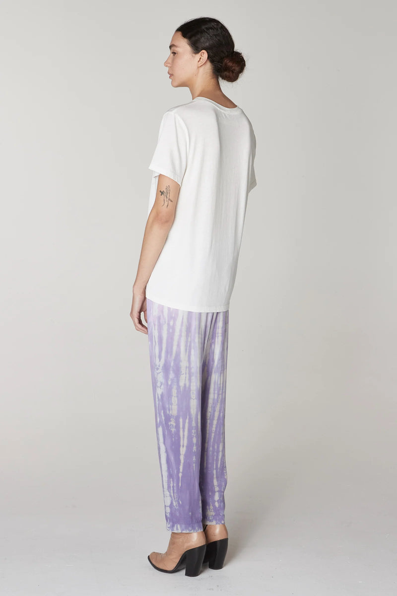 White Flower Screen Print Betty Tee