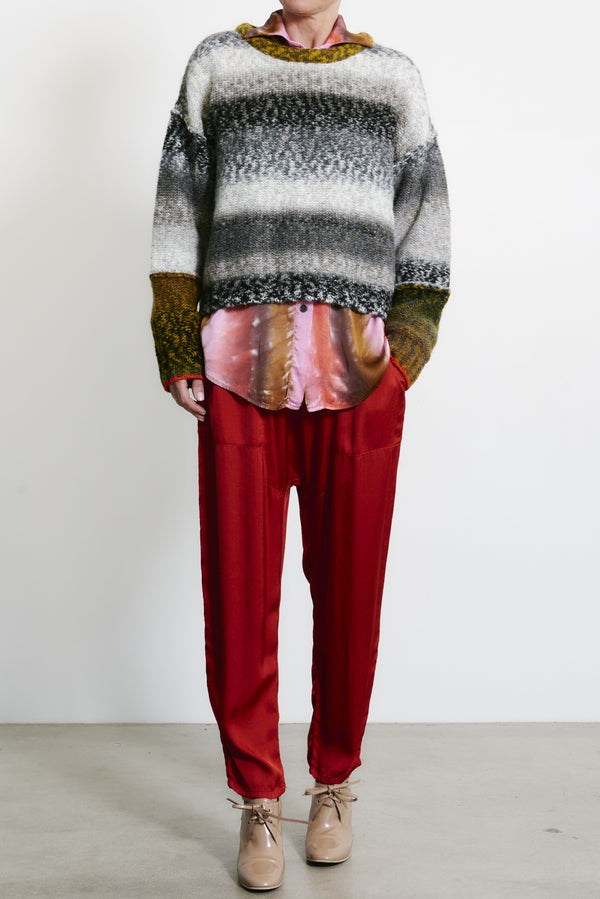 Iris Pullover Grey Olive