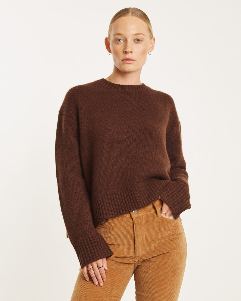 Heavy Cashmere Sweater | Americano