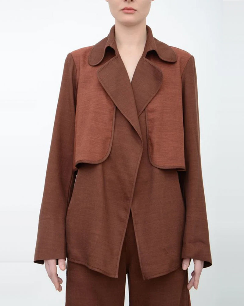 Artemis Short Trench | Brick