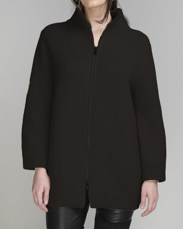 Mock Neck Zip Sweater | Assam