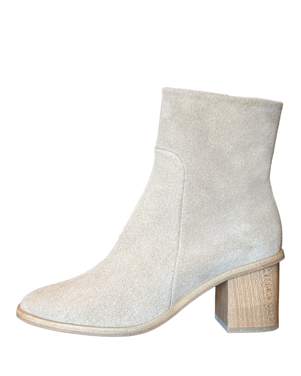 Babe Leather Bootie | Sand Suede