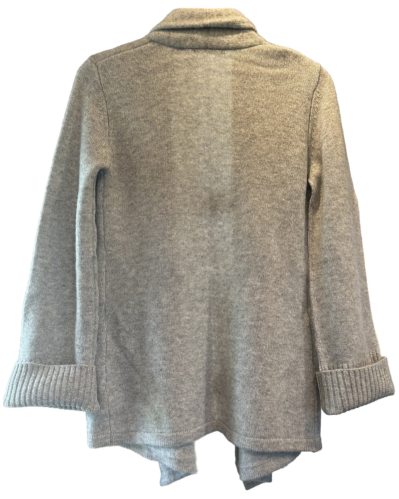 Brazeau Tricot Le Smoking Jacket Grey at well heeled boutique