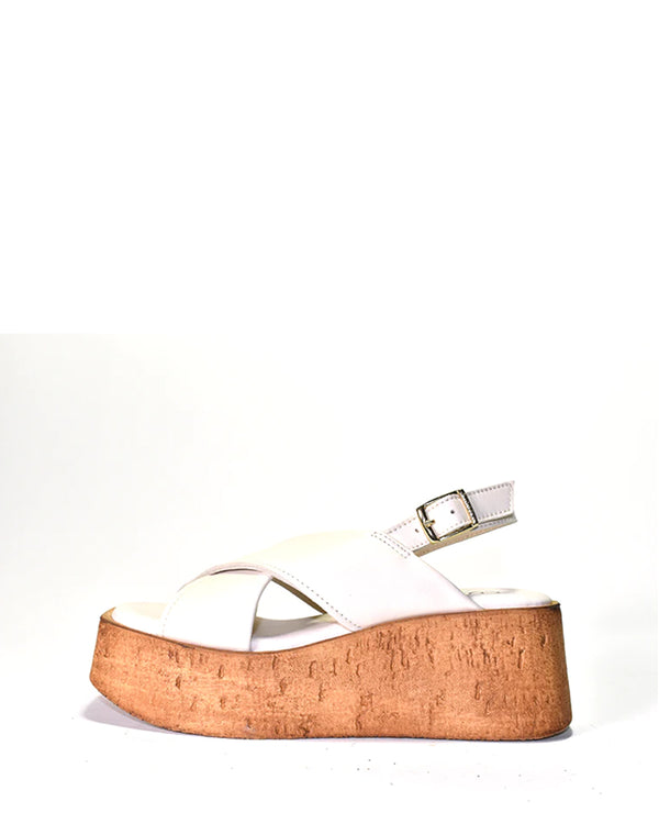 Fritzy Platform Slingback | Nappa Beige