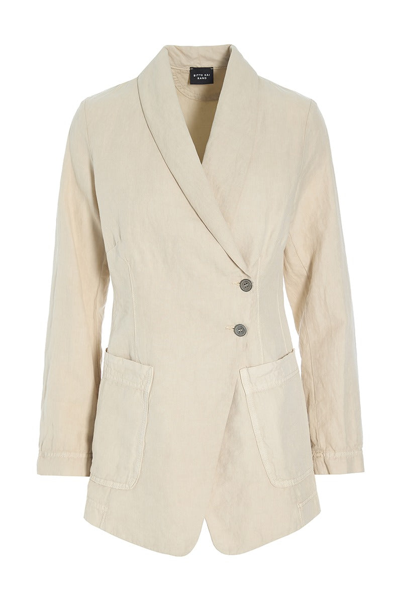 Linen Blazer | Ivory