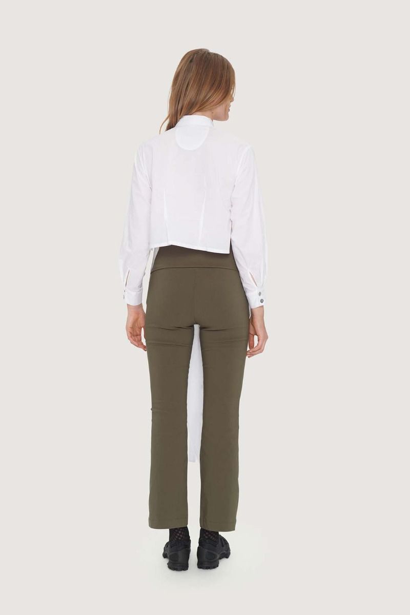 Stretch Long Flare Pant | Black