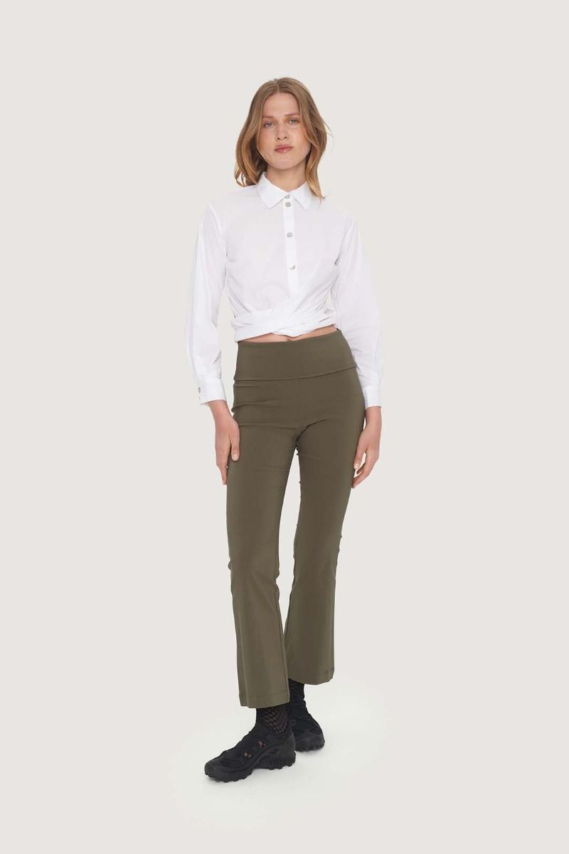 Stretch Long Flare Pant | Black Well Heeled Stretch Long Flare Pant | Black Well Heeled