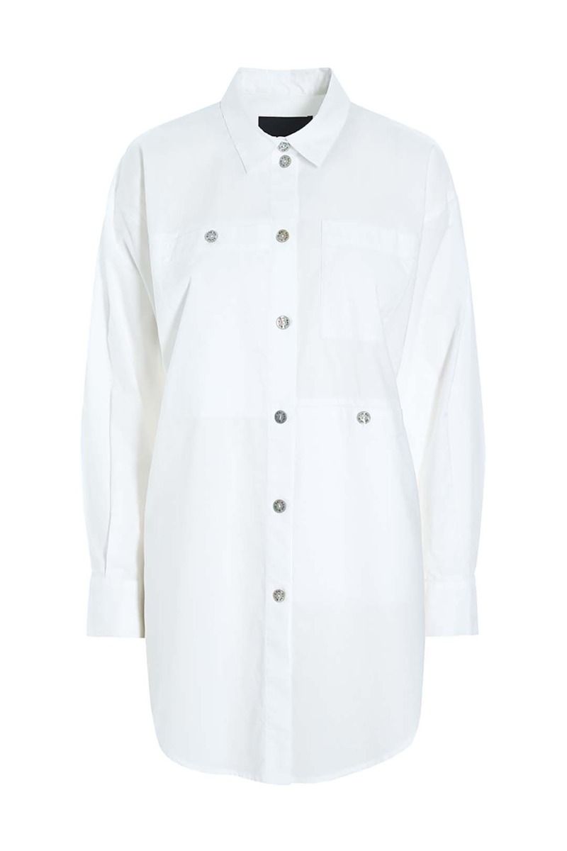 Cotton Cargo Shirt | White