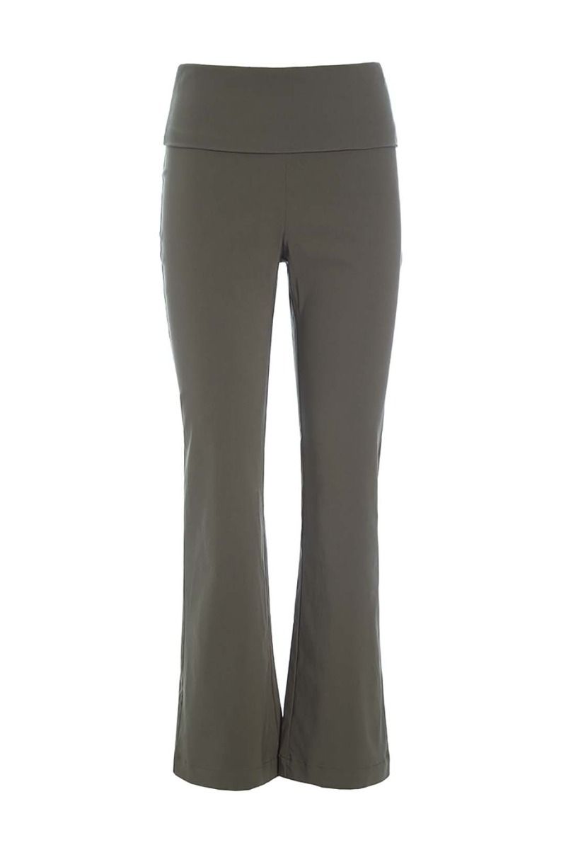 Stretch Long Flare Pant | Deep Forest