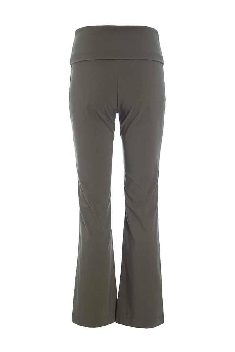 Stretch Long Flare Pant | Deep Forest