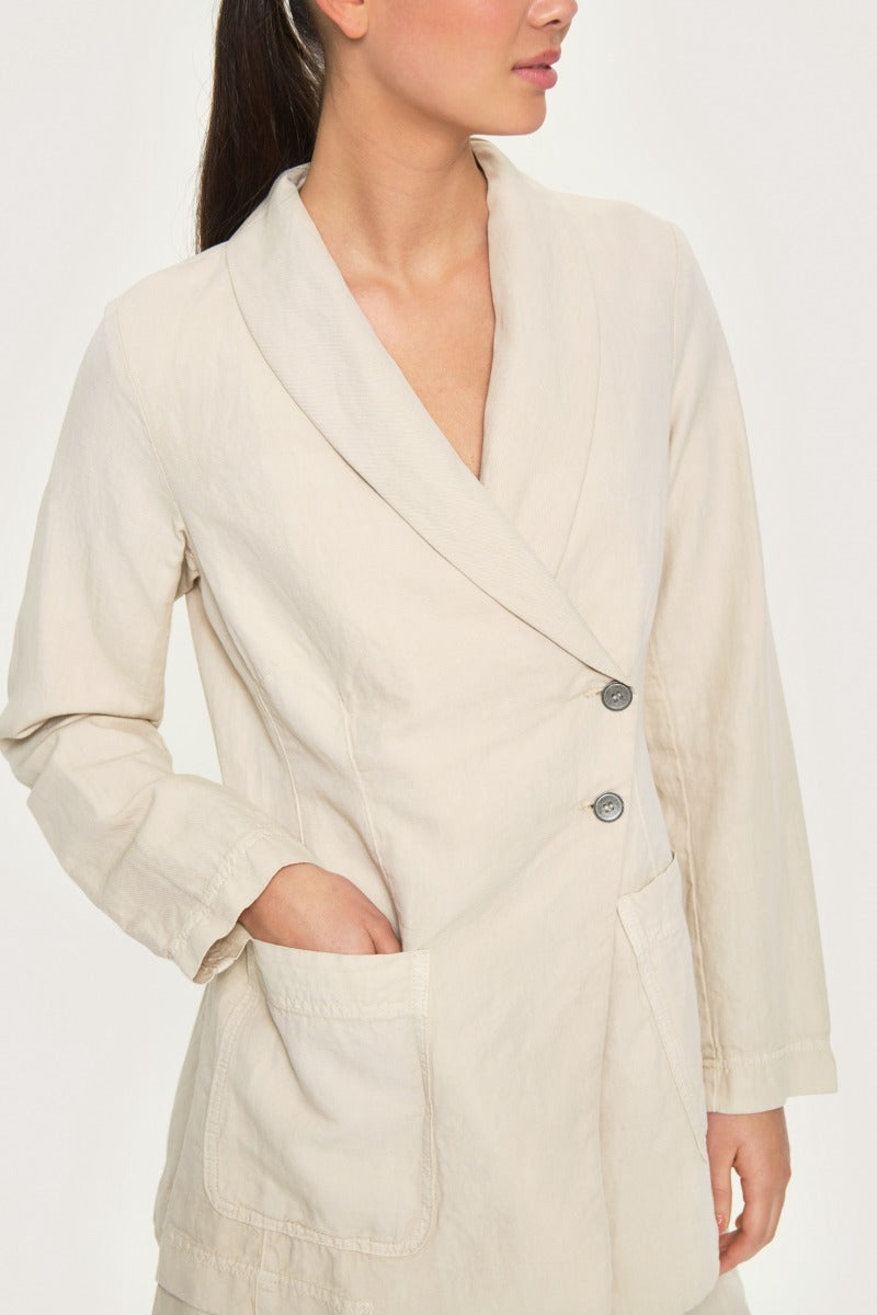 Linen Blazer | Ivory
