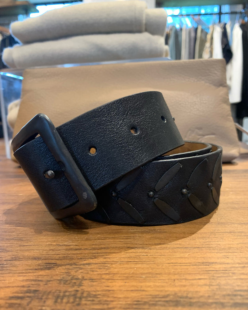 Ennio Black Belmont Belt 1.5"
