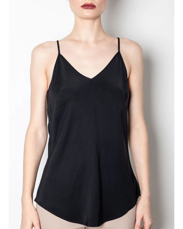 Henrietta Silk Bias Camisole | Black