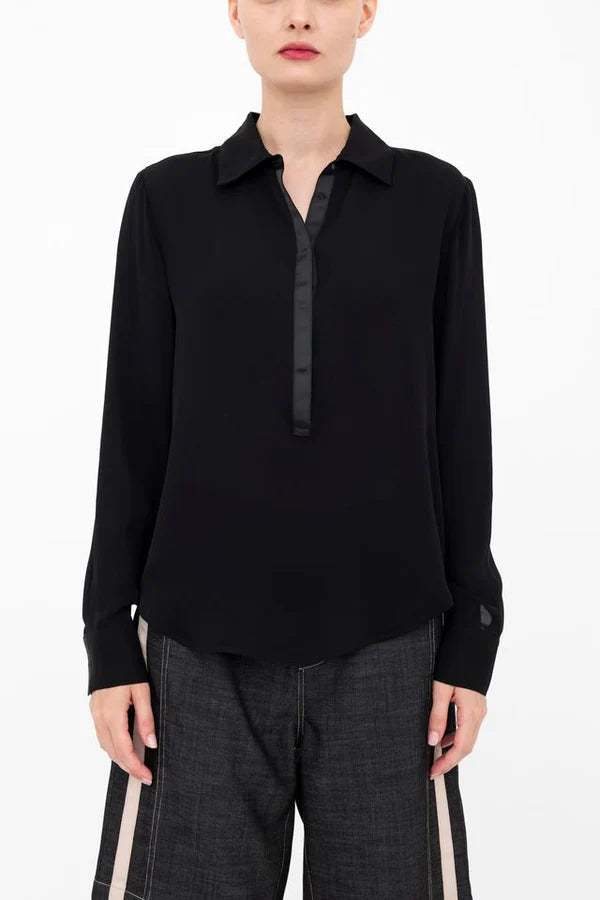 Blythe Pullover Shirt | Black Well Heeled Blythe Pullover Shirt | Black Well Heeled