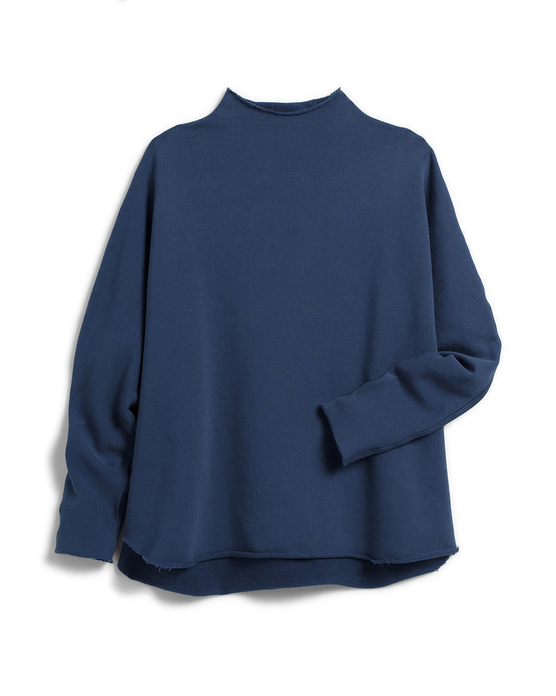 Effie Long Sleeve Funnel Neck Capelet I Atlantic