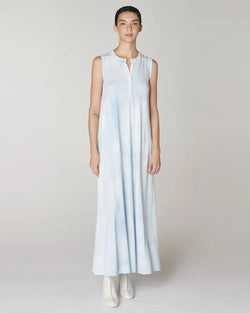 Soft Blue Treatment Sleeveless Christy Dress