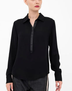 Blythe Pullover Shirt | Black