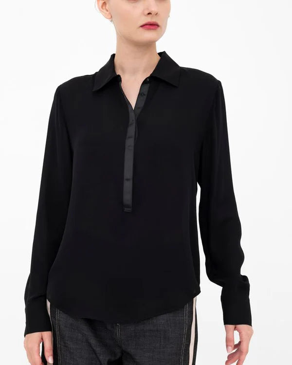 Blythe Pullover Shirt | Black