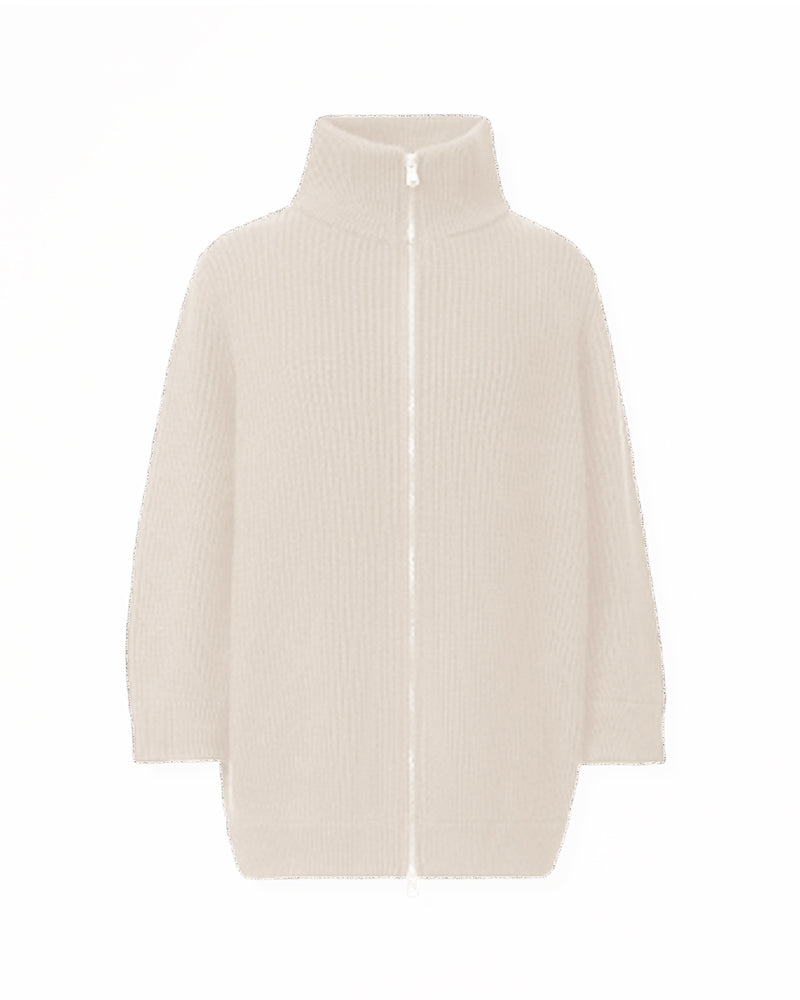 Bomber Mock Neck Zip Sweater | Optical