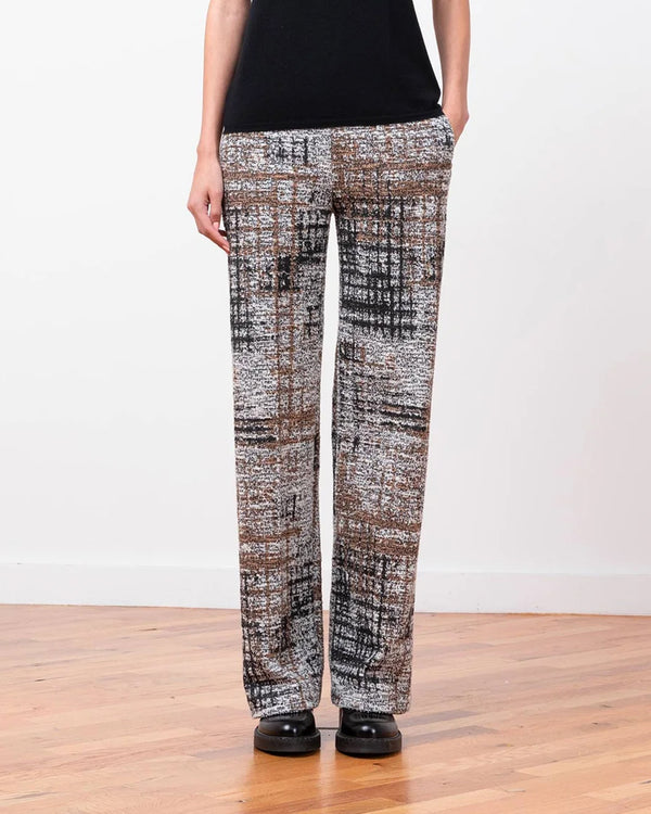 Georges Wide Leg Boucle Pant | Black