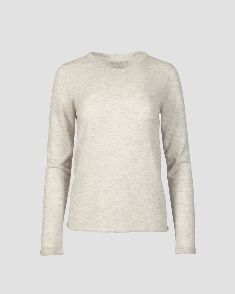 Long Sleeve Cashmere Crew Neck | Brume Chine