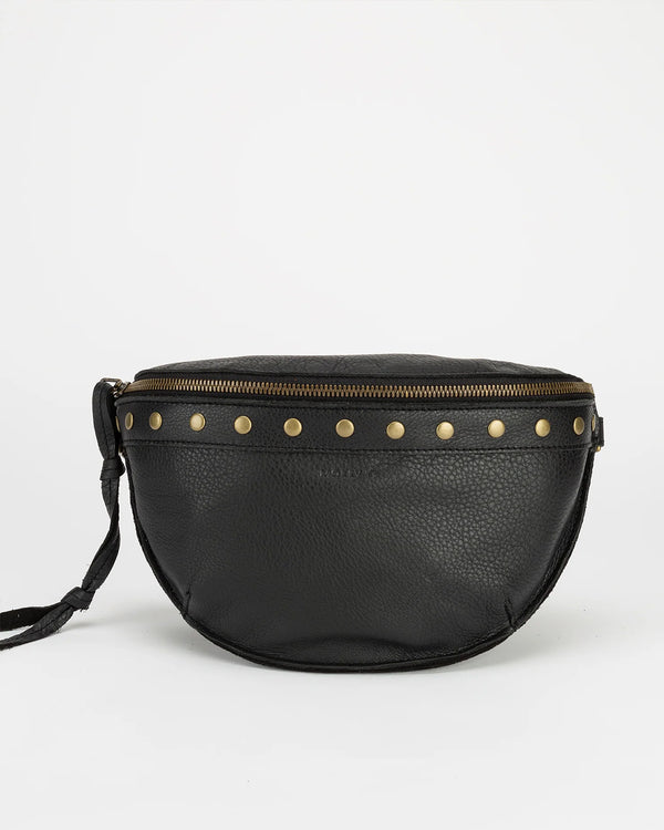 Lucy Bum Bag with Rivets | Black