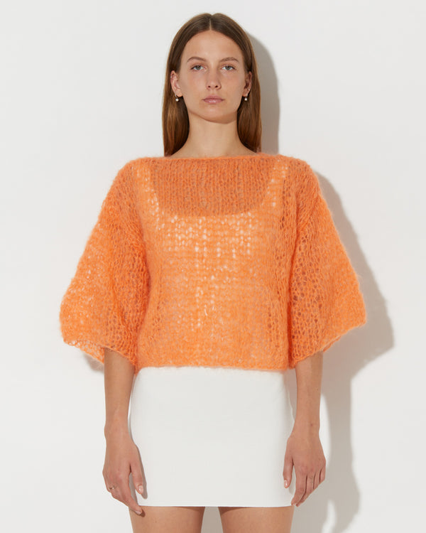 Mohair T Shirt | Light Cantaloupe