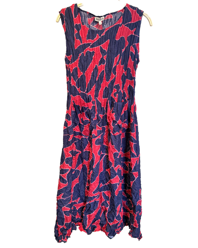 Alquema Smash Pocket Dress in Cerise Butterflies well heeled vt