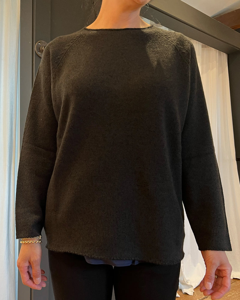 Cashmere Crewneck Sweater | Forest