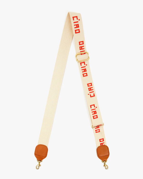 Adjustable Cross Shoulder Strap | Natural Poplin