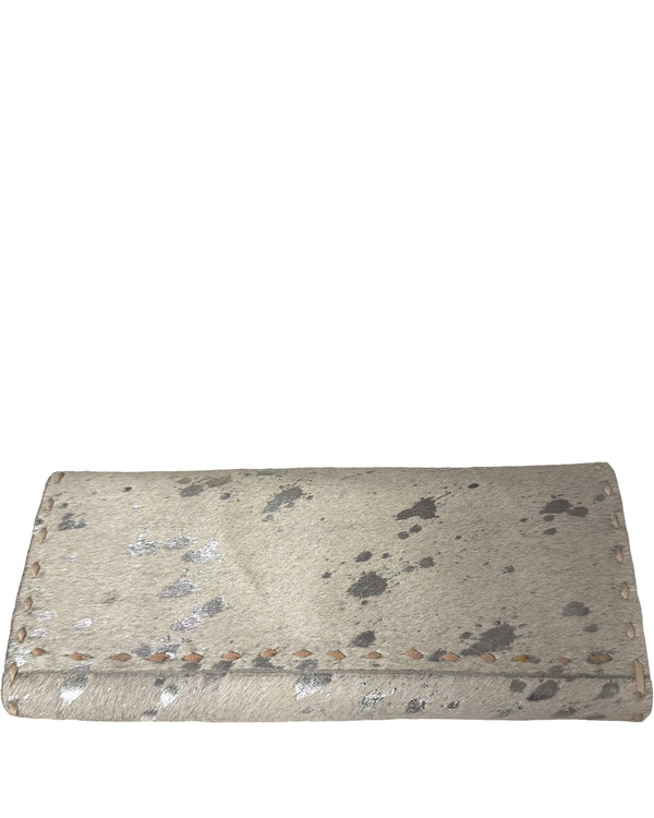 Studio Caleidoscope Cindy Hide Wallet in Silver shop at well heeled stowevt