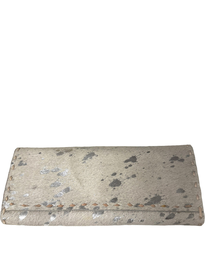 Studio Caleidoscope Cindy Hide Wallet in Silver shop at well heeled stowevt