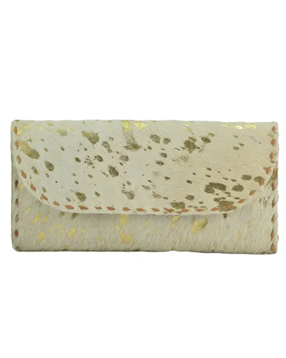 Studio Caleidoscope Cindy Hide Wallet Gold at well heeled stowe vermont