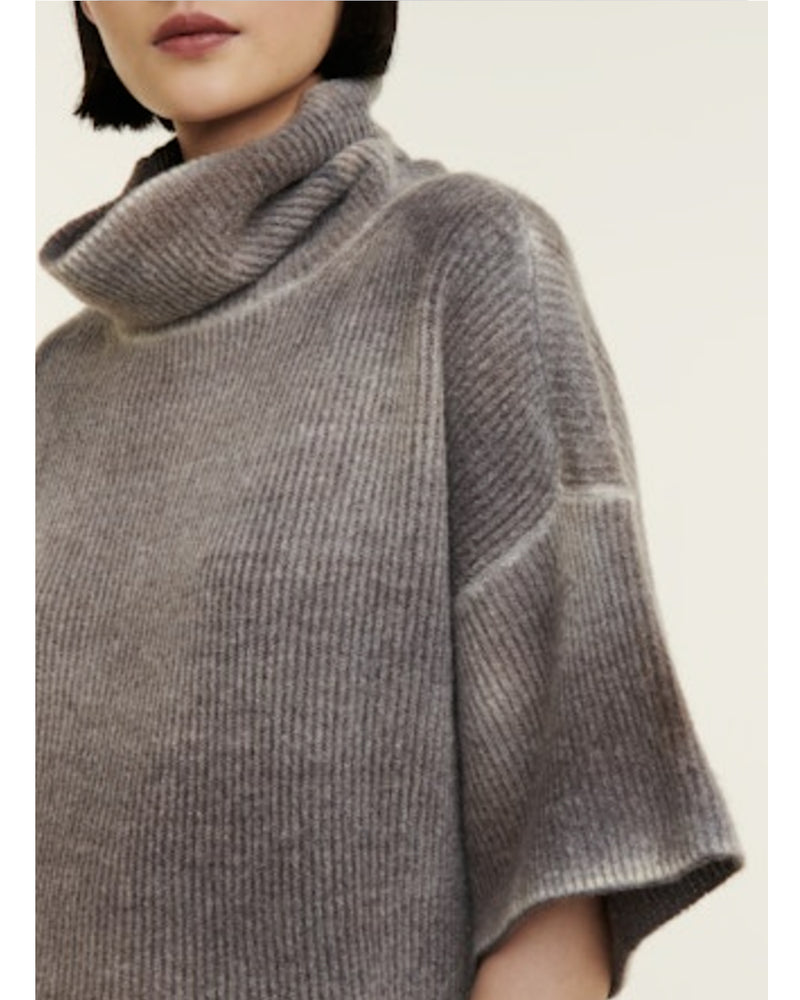 Benno Knitted Sweater | Brown Melange